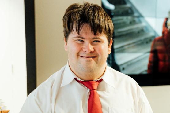 Man with Downs Syndrome